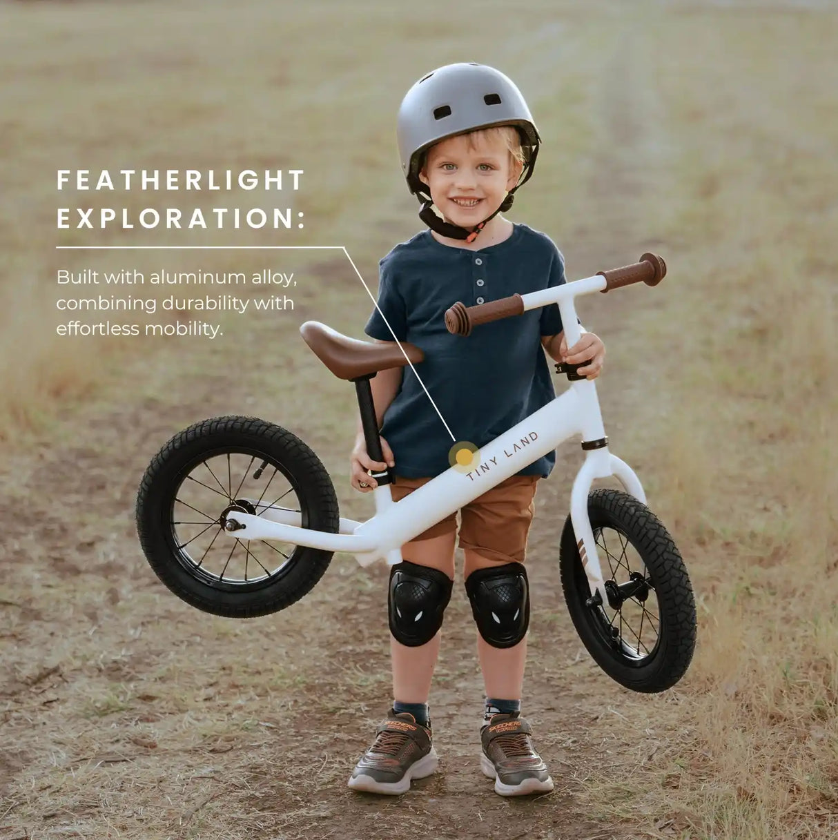 Tiny Land® Balance Bike - Milky White From Tiny Land