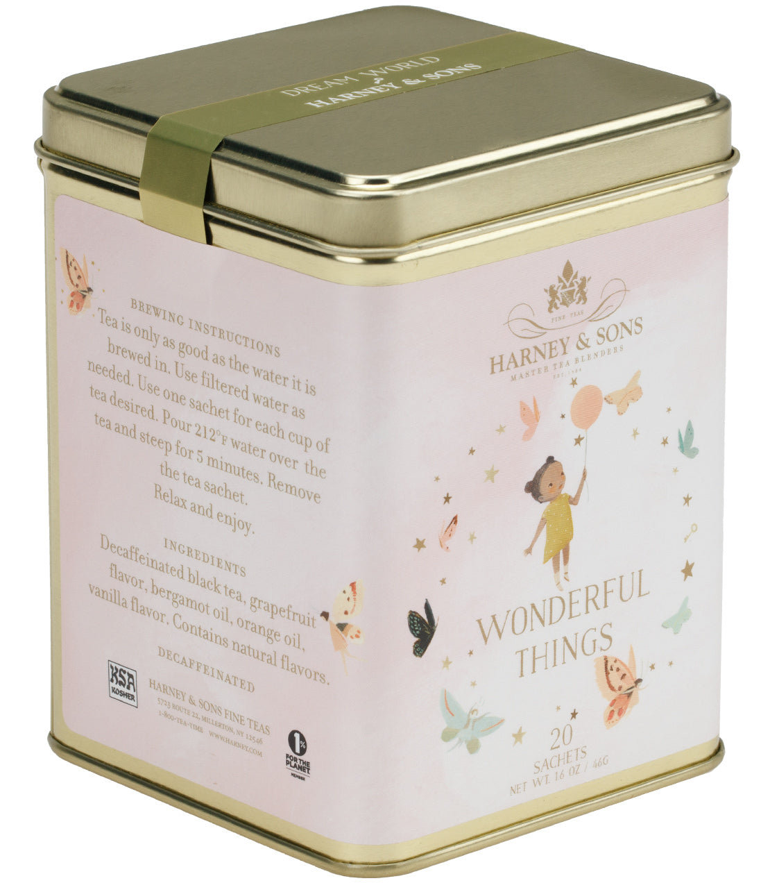 Wonderful Things: Girl, Tin of 20 Sachets from Harney & Sons Fine Teas