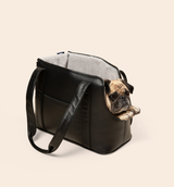 PupTote™ 3-in-1 Faux Leather Dog Carrier Bag - Black From Paw.com