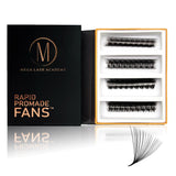 20D Mix Rapid Promade Fans® - 500 Fans from Mega Lash Academy