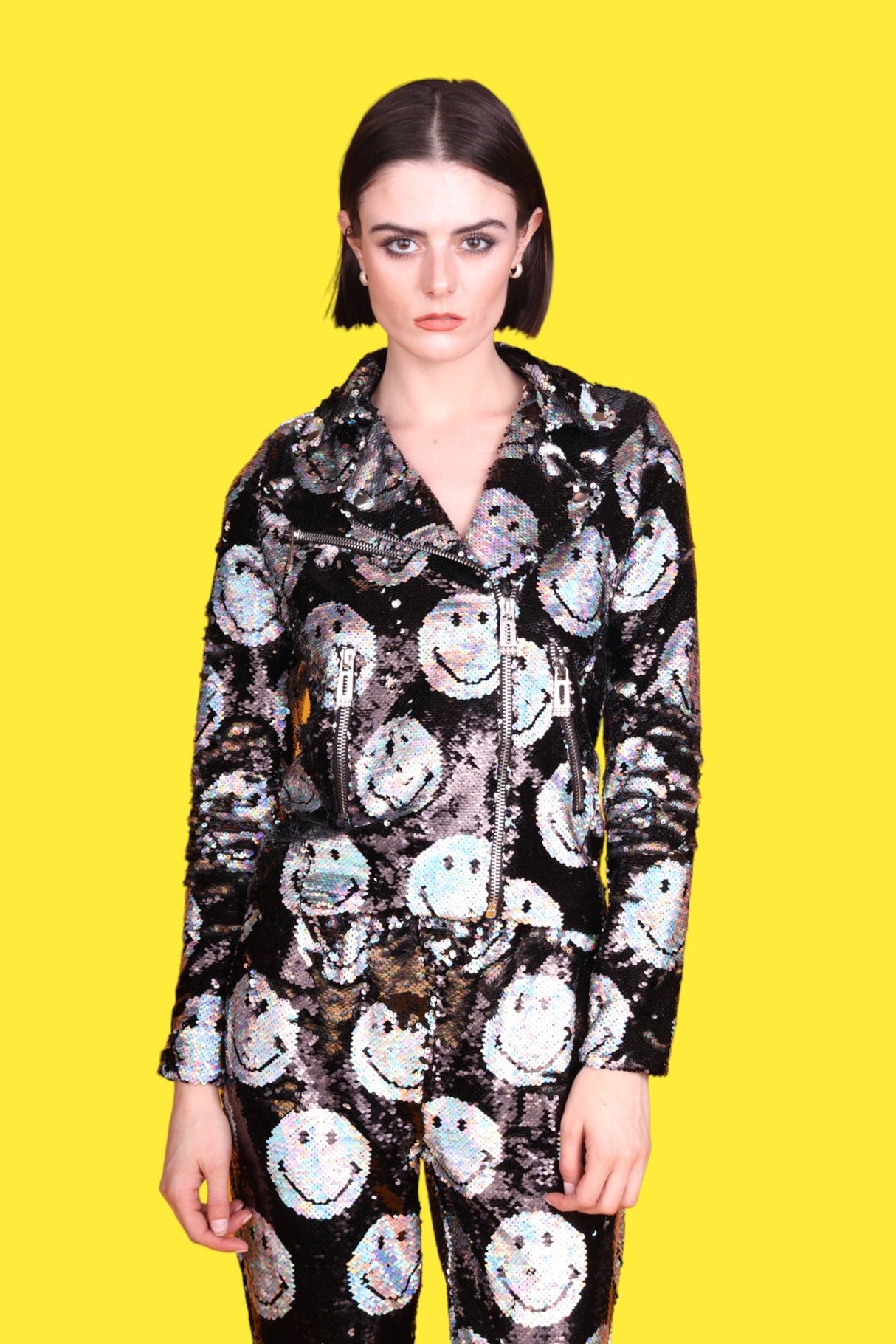 Any Old Iron x Smiley Iridescent Moto Jacket from Any Old Iron