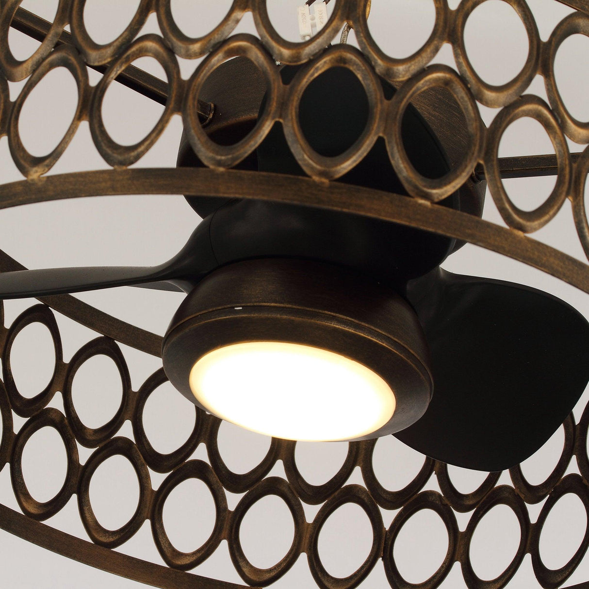 Kanpur Farmhouse Flush 21" Mount Reversible Ceiling Fan with LED Lighting and Remote Control From ParrotUncle