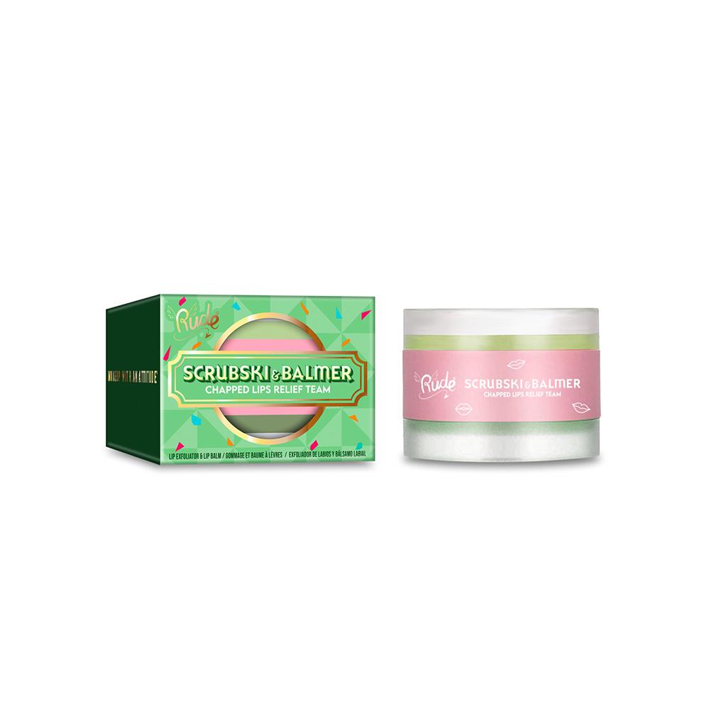 Scrubski & Balmer Lip Exfoliator and Lip Balm from Rude Cosmetics
