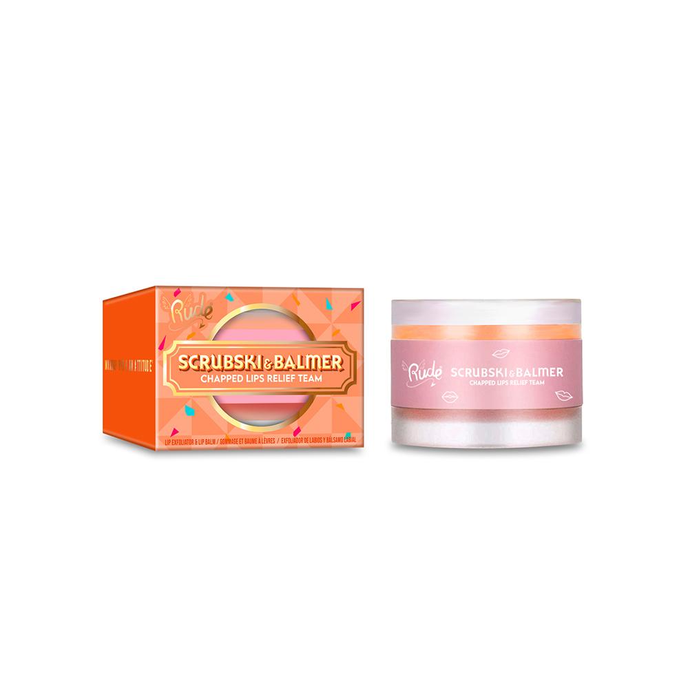 Scrubski & Balmer Lip Exfoliator and Lip Balm from Rude Cosmetics