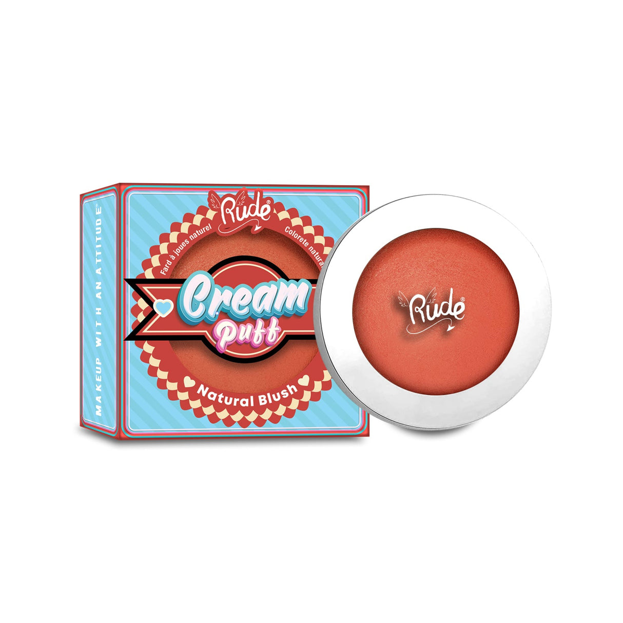 Cream Puff Natural Blush From Rude Cosmetics
