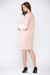 Sonia Sweater Dress with Faux Fur from Joh Apparel