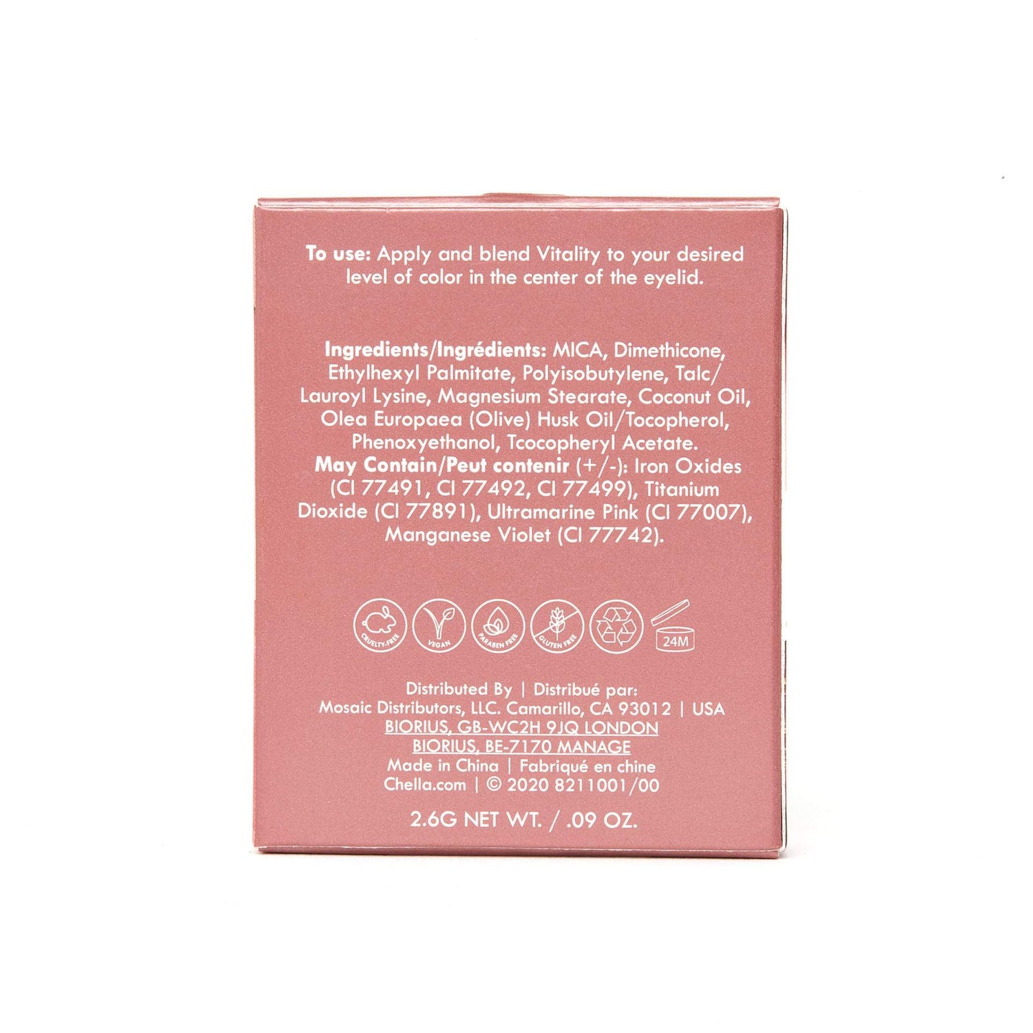 eyeshadow refill vitality pearl - golden from Chella