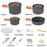 PCS 11/12/22 Camping Cookware Mess Kit From Redcamp