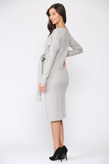 Shay Sweater Wrap Dress from Joh Apparel