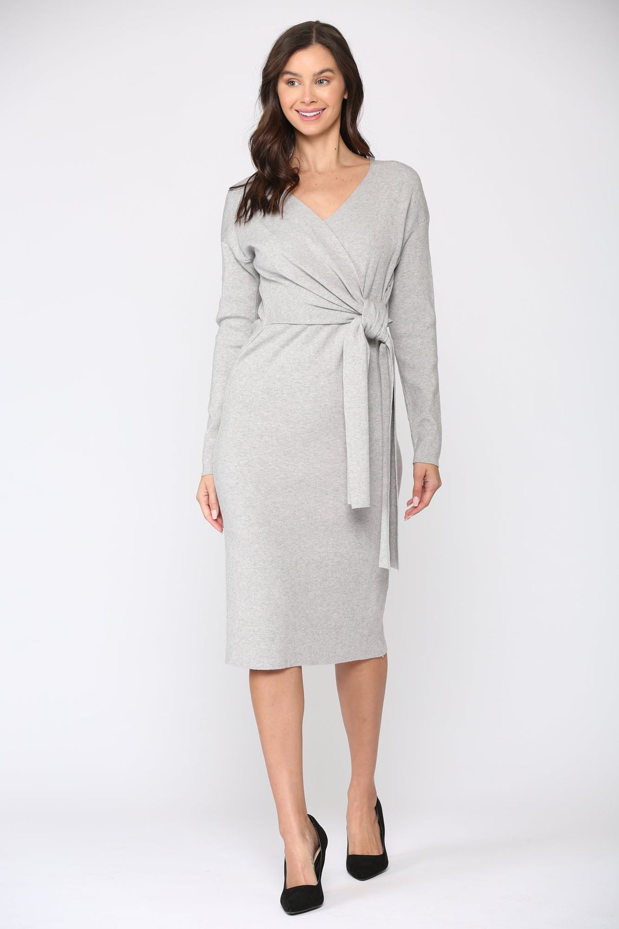Shay Sweater Wrap Dress from Joh Apparel