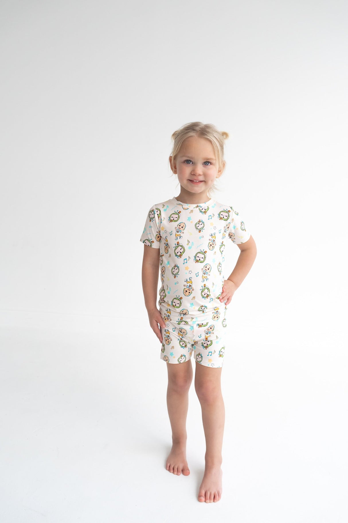 Dream Big Little Co x CoComelon JJ MUSICAL MELON DREAM SHORT SET from DREAM BIG LITTLE CO