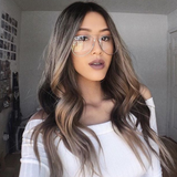 Retro Full Metal Aviator Sunglasses With Clear Lenses Glasses 9591 from zeroUV
