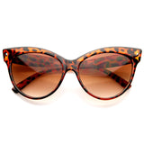 High Pointed Tip Inset Frame Oversize Cat Eye Sunglasses 8462 from zeroUV