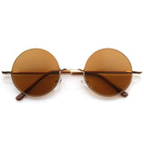 Retro Hippie Metal Lennon Round Color Lens Sunglasses 8594 from zeroUV