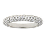 Cubic Zirconium Wedding Band Ring Sterling Silver from Bids.com