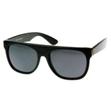 Hipster Super Flat Top Retro Horned Rim Sunglasses 8066 from zeroUV