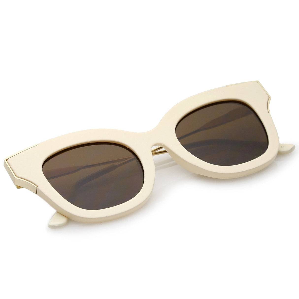 Women's Oversize Flat Frame Cat Eye Sunglasses C071 from zeroUV