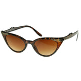 Elegant 50s Vintage Womens Fashion Rhinestone Cat Eye Sunglasses 8433 from zeroUV