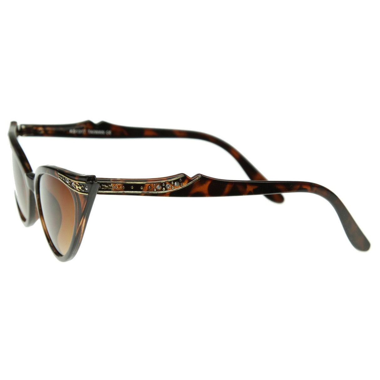 Elegant 50s Vintage Womens Fashion Rhinestone Cat Eye Sunglasses 8433 from zeroUV