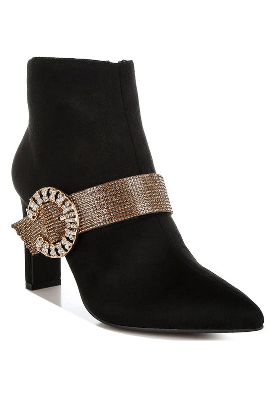 Asagao Diamante & Rhinestones Strap Boots from My Pampered Life Seattle