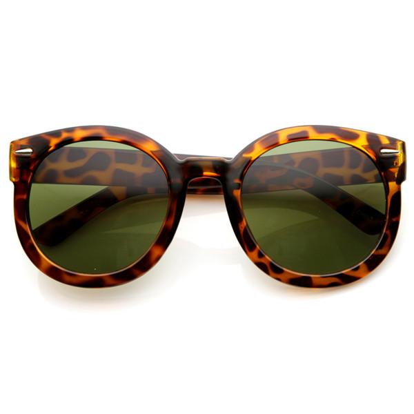 Womens Designer Round Oversize Retro Fashion Sunglasses 8623 from zeroUV