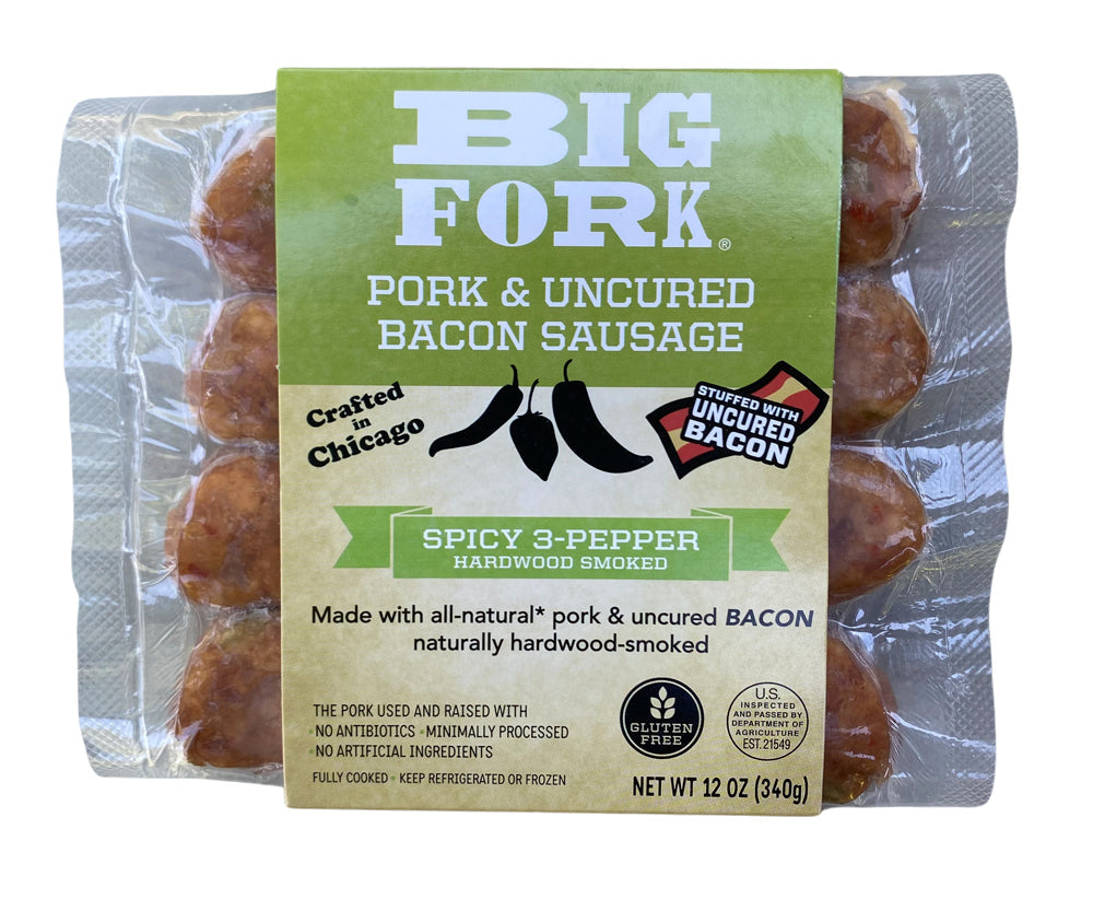 Bacon Sausage 6 Pack - Single Flavor from Big Fork Brands