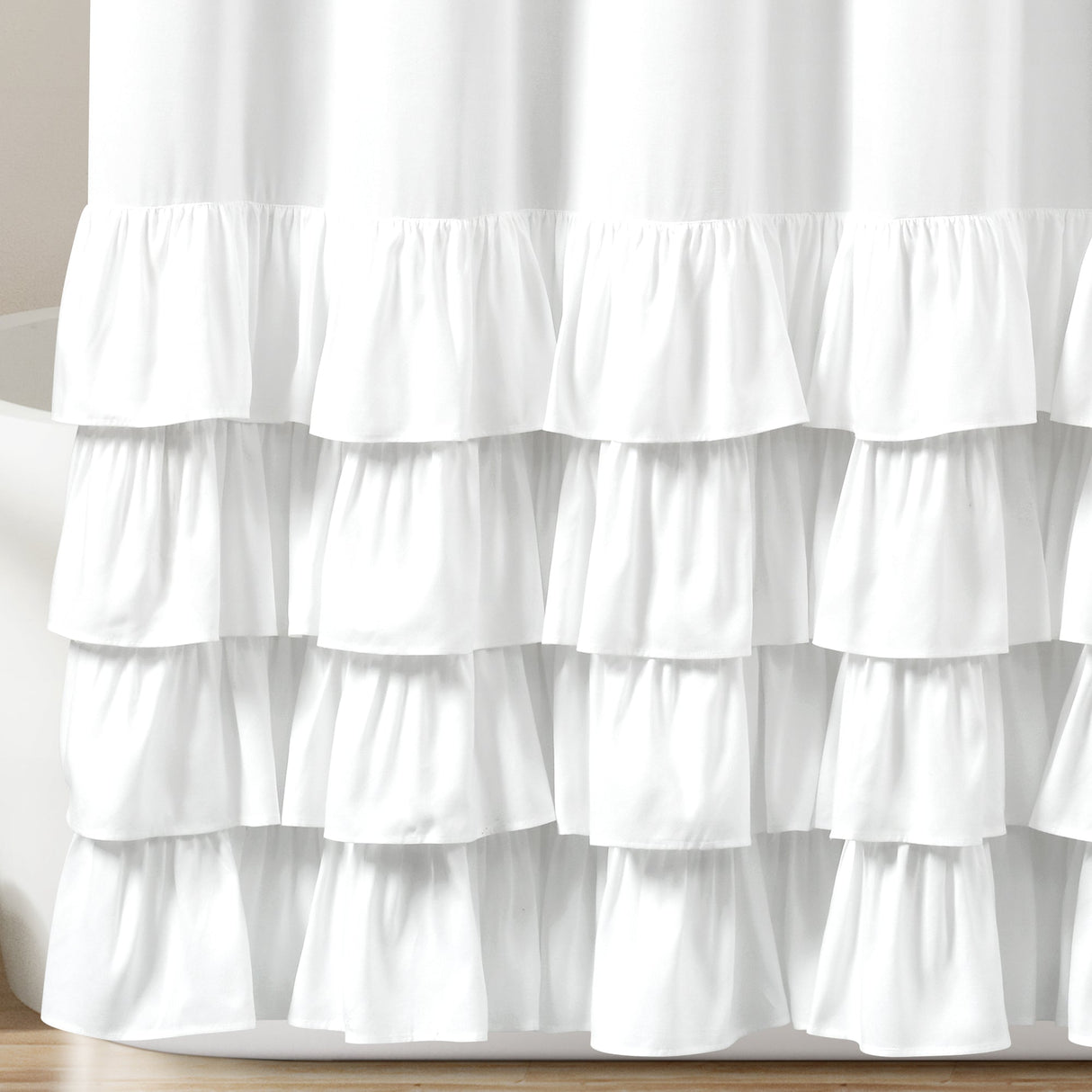 Allison Ruffle Shower Curtain from LushDecor