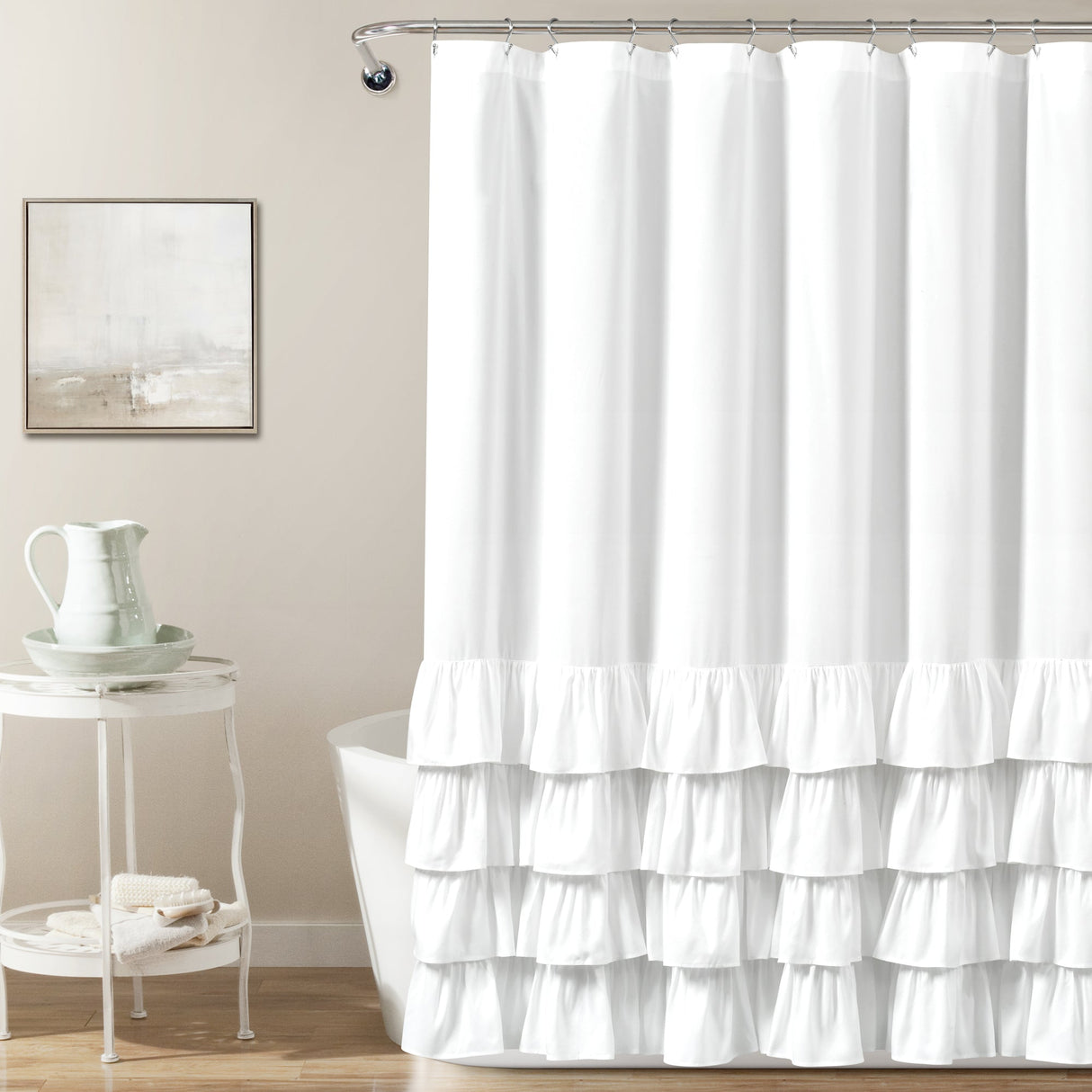 Allison Ruffle Shower Curtain from LushDecor