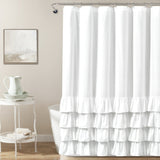 Allison Ruffle Shower Curtain from LushDecor