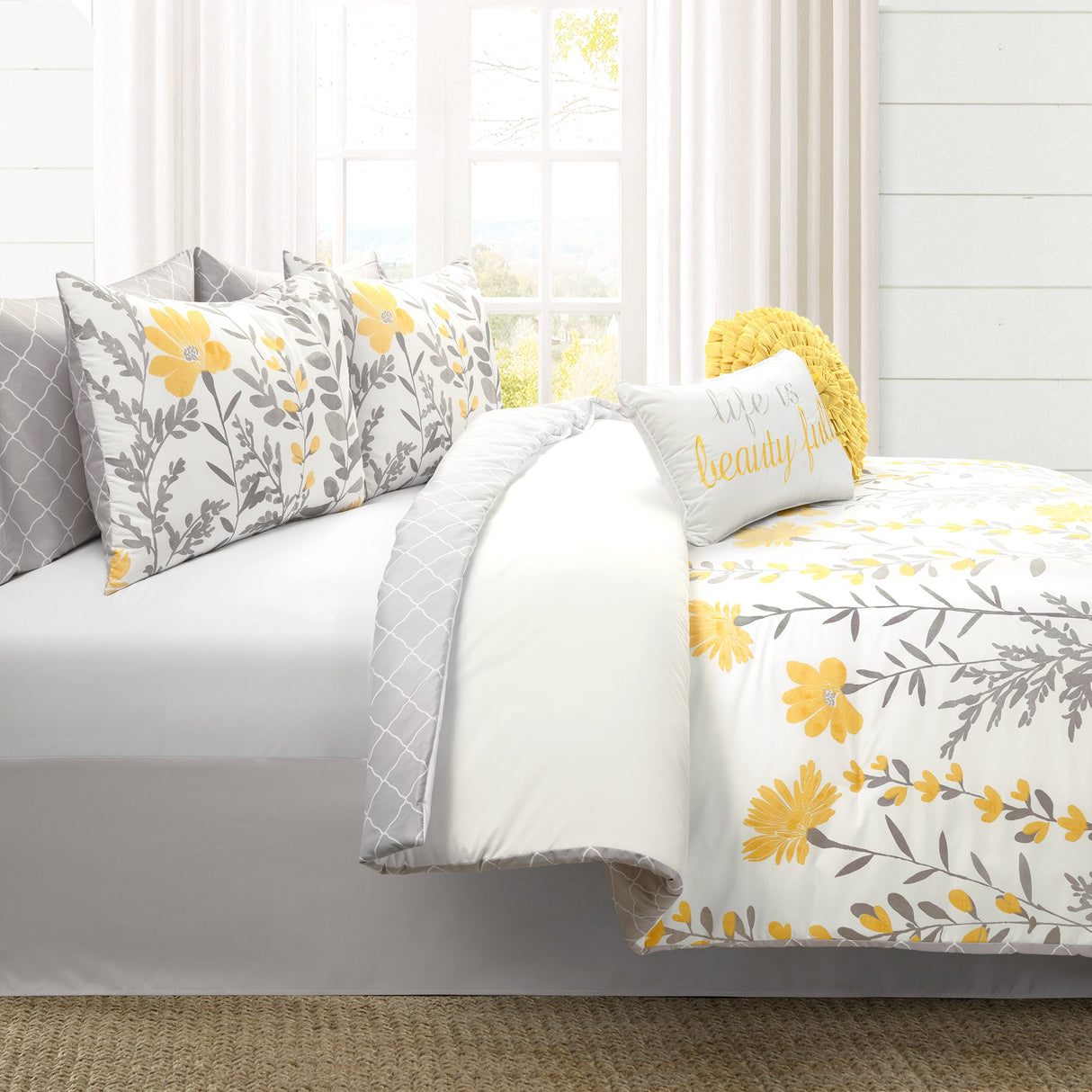 Aprile Reversible Comforter 8 Piece Set from LushDecor