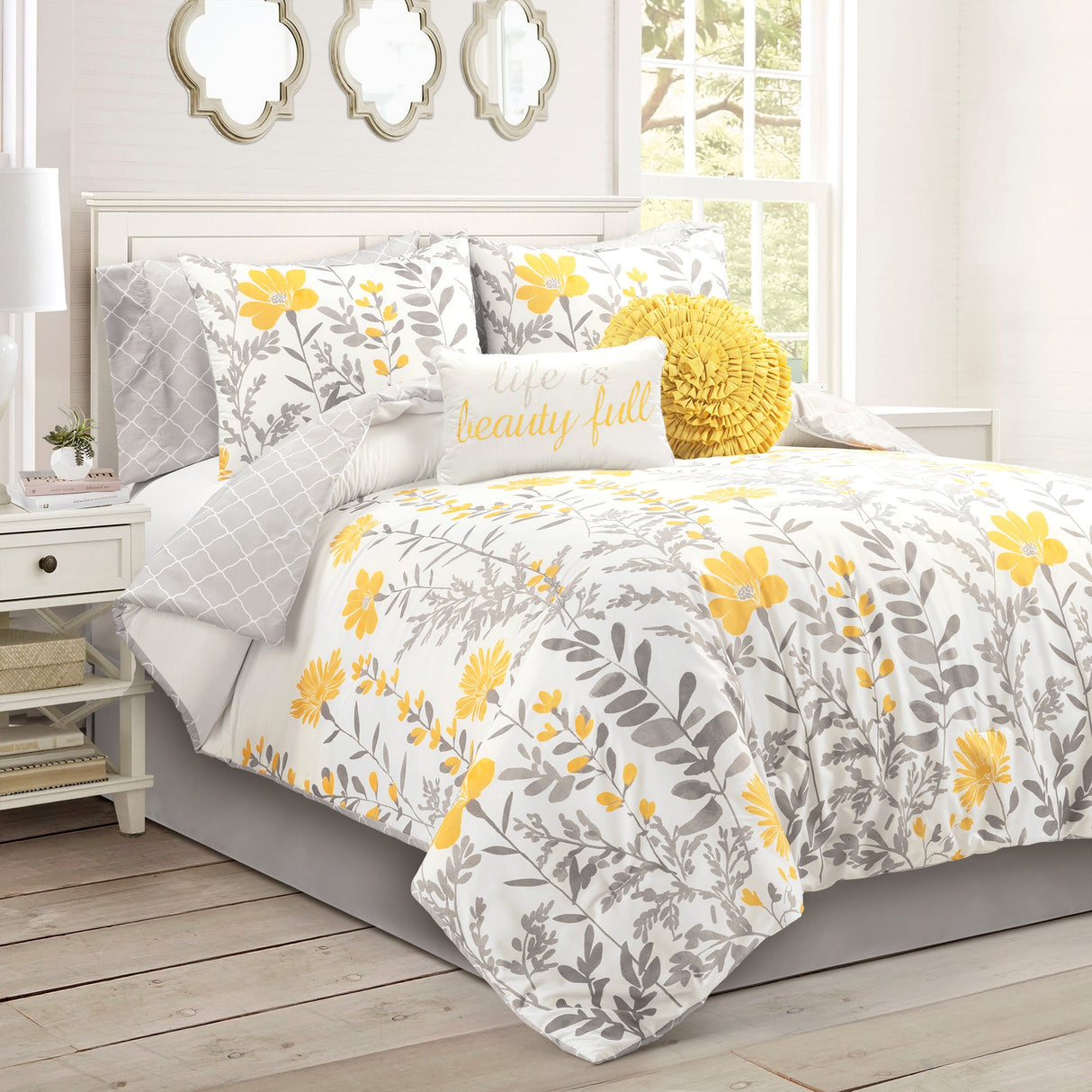 Aprile Reversible Comforter 8 Piece Set from LushDecor