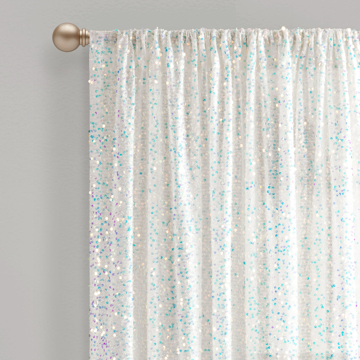 Ballgown Glam Sparkle Sequins Window Curtain Panel from LushDecor