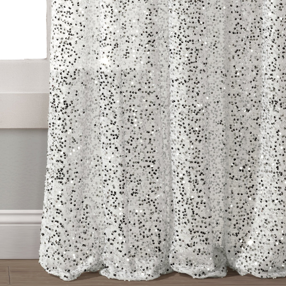 Ballgown Glam Sparkle Sequins Window Curtain Panel from LushDecor
