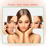 Acne Set: Cleanser, Toner, Serum, and Acid Peel from gymsegbë