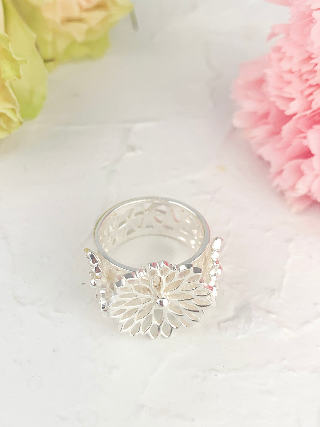 Big Bouquet Filigree Ring from Ash & Rose