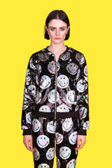 Any Old Iron x Smiley Iridescent Bomber Jacket from Any Old Iron
