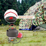 Aluminum Outdoor Camping Kettle with Carrying Bag, 0.8L/0.9L/1.4L/2L From Redcamp