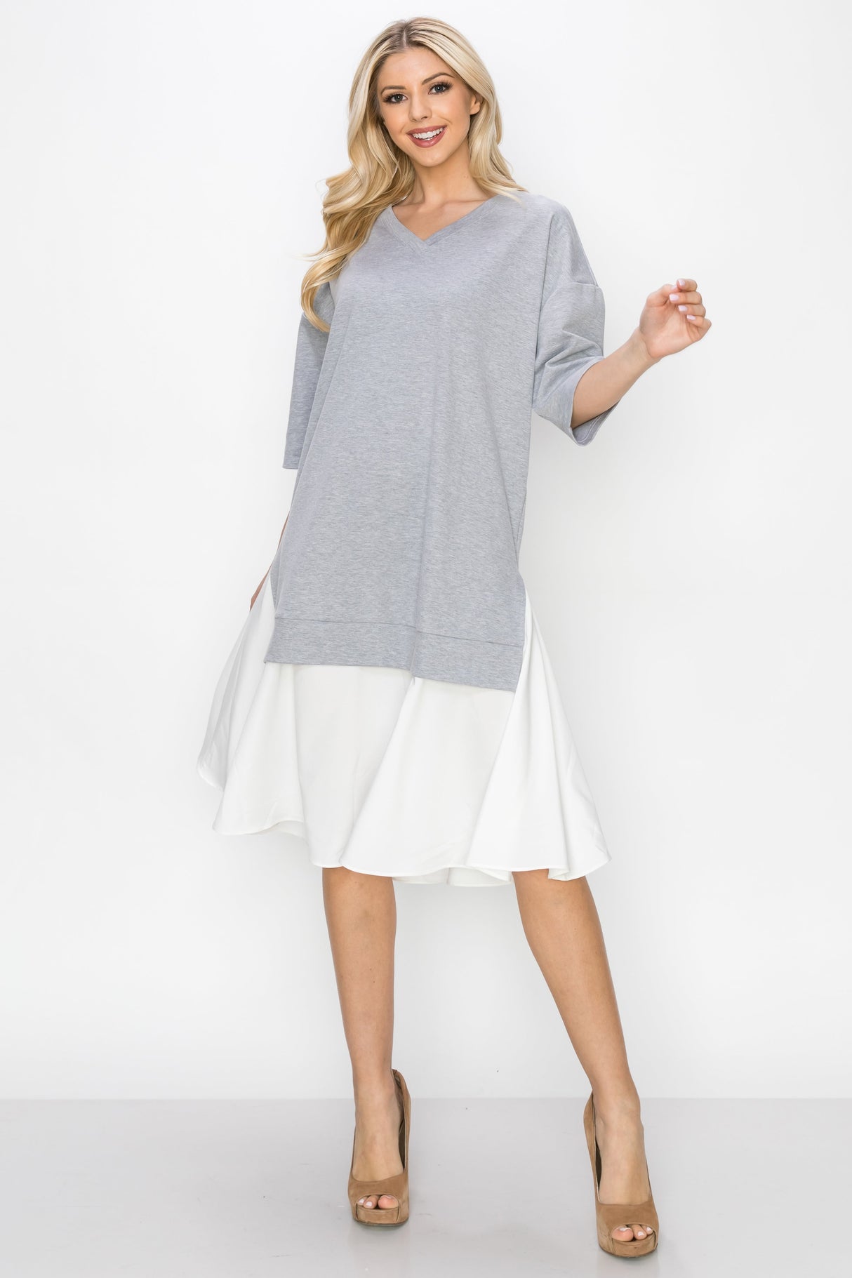 Rena Pointe Knit Dress from Joh Apparel