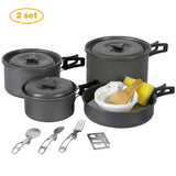 PCS 11/12/22 Camping Cookware Mess Kit From Redcamp