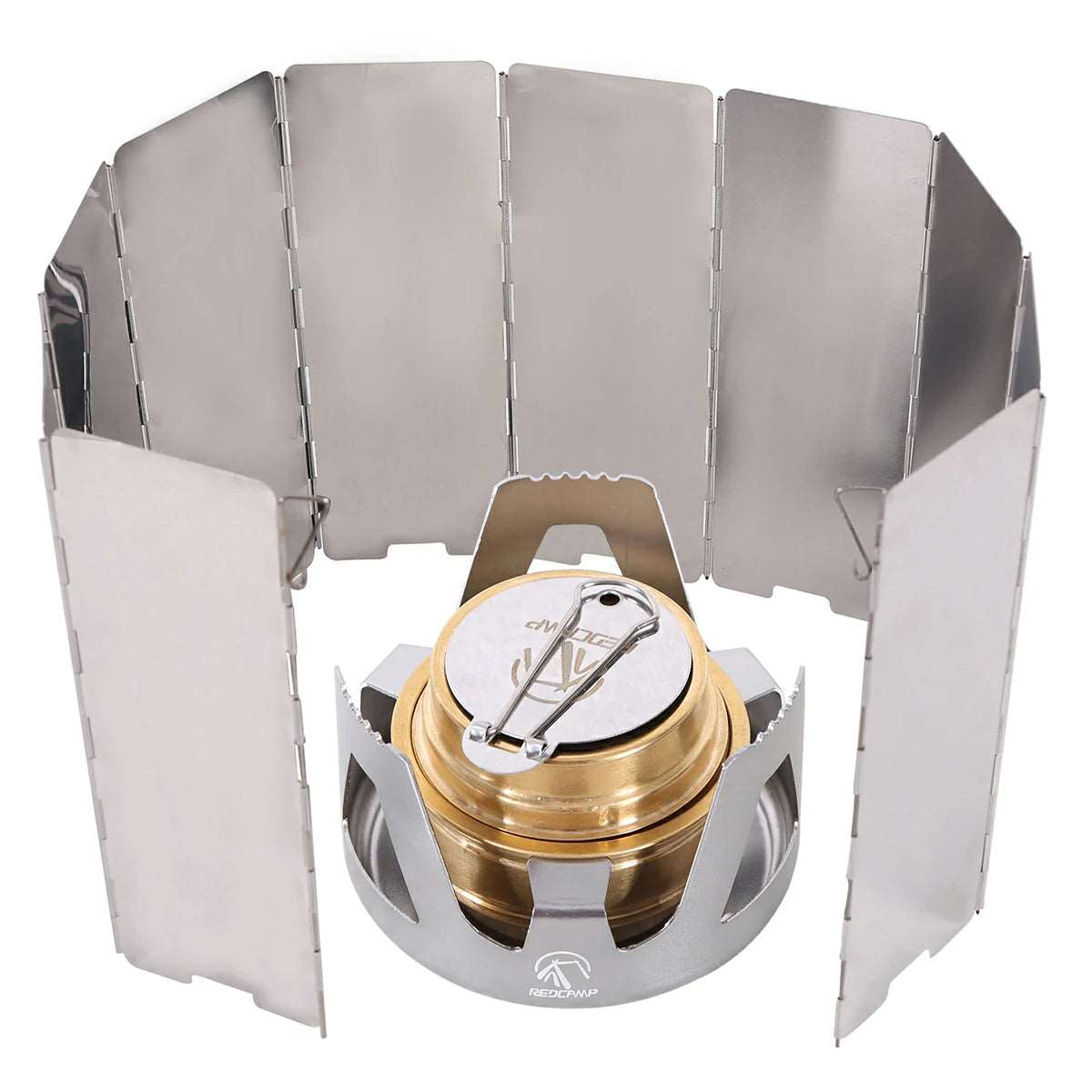 Mini Alcohol Stove with Aluminium Stand for Backpacking from Redcamp