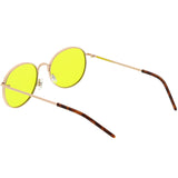 Retro Fashion Round Color Tone Colors Flat Lens Sunglasses C437 from zeroUV