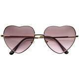 Cute Metal Heart Shape Rainbow Color Lens Sunglasses 9205 from zeroUV