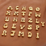 Bubbly Gold Letter Initial Alphabet Necklace from My Pampered Life Seattle