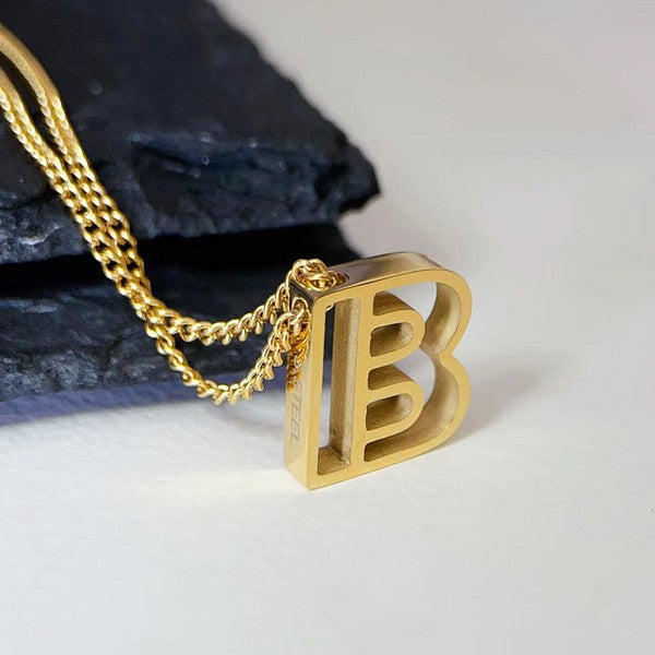 Cutout Initial Letter Personalized Necklace from My Pampered Life Seattle