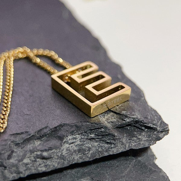 Cutout Initial Letter Personalized Necklace from My Pampered Life Seattle