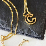 Cutout Initial Letter Personalized Necklace from My Pampered Life Seattle