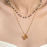 Cutout Initial Letter Personalized Necklace from My Pampered Life Seattle