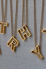 Cutout Initial Letter Personalized Necklace from My Pampered Life Seattle
