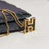 Cutout Initial Letter Personalized Necklace from My Pampered Life Seattle