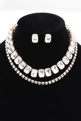 Crystal Layered Collar Necklace Set from My Pampered Life Seattle